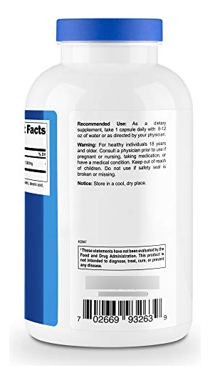 Salud y Equipamiento Médico - Nutricost Taurina 1000mg, 400 Capsulas 2