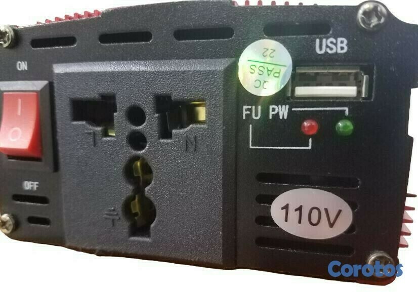 accesorios para electronica - Convertidor de voltaje 12v a 110v power inverter 4