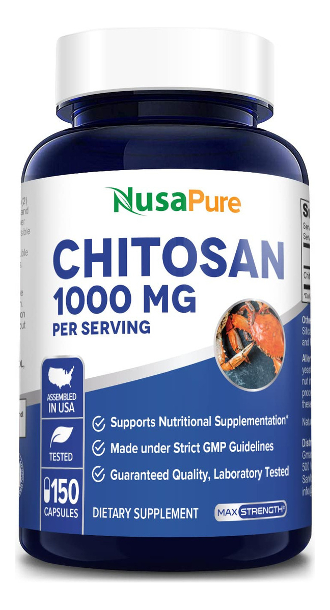 Salud y Equipamiento Médico - Chitosan 1000mg 150caps Nusapure