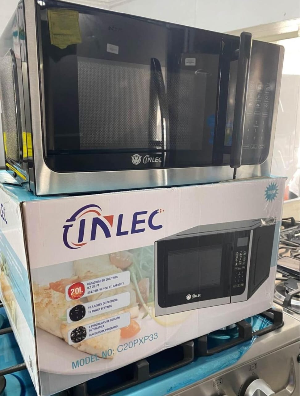 electrodomesticos - Microondas Inlec 0.7 pies cúbicos 
20 litros 
Modelo C20PXP33
 2
