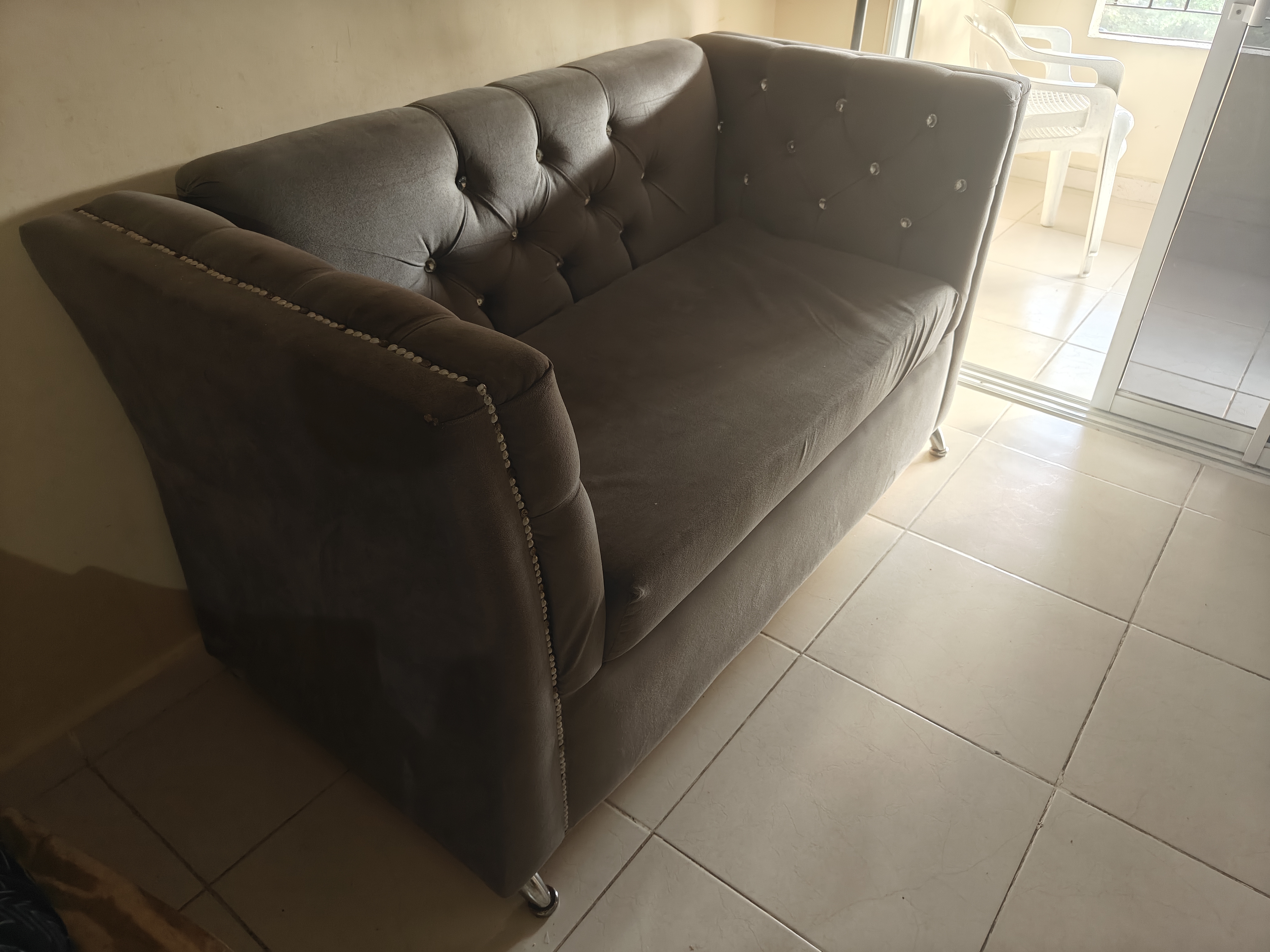 muebles y colchones - Mueble 2 plazas gris 0