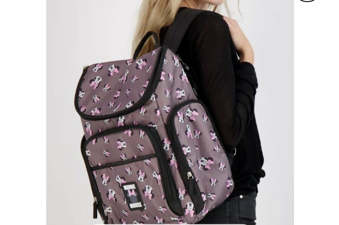 cuidado y nutricion - Pañalera Minnie y Mickey MouseBulto para mamá mochilla morral 1