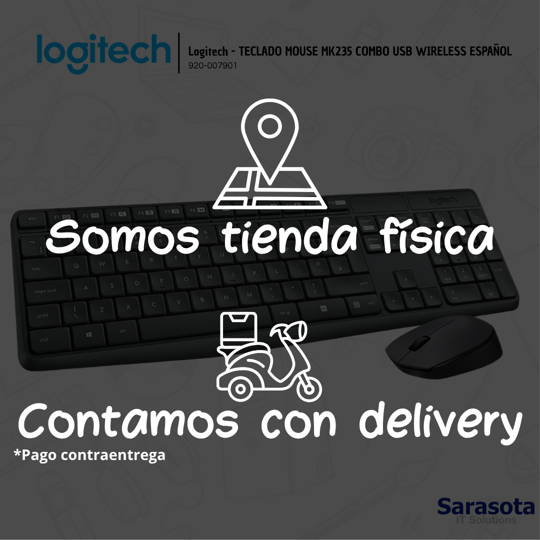 accesorios para electronica - Logitech - TECLADO MOUSE MK235 COMBO USB WIRELESS  1