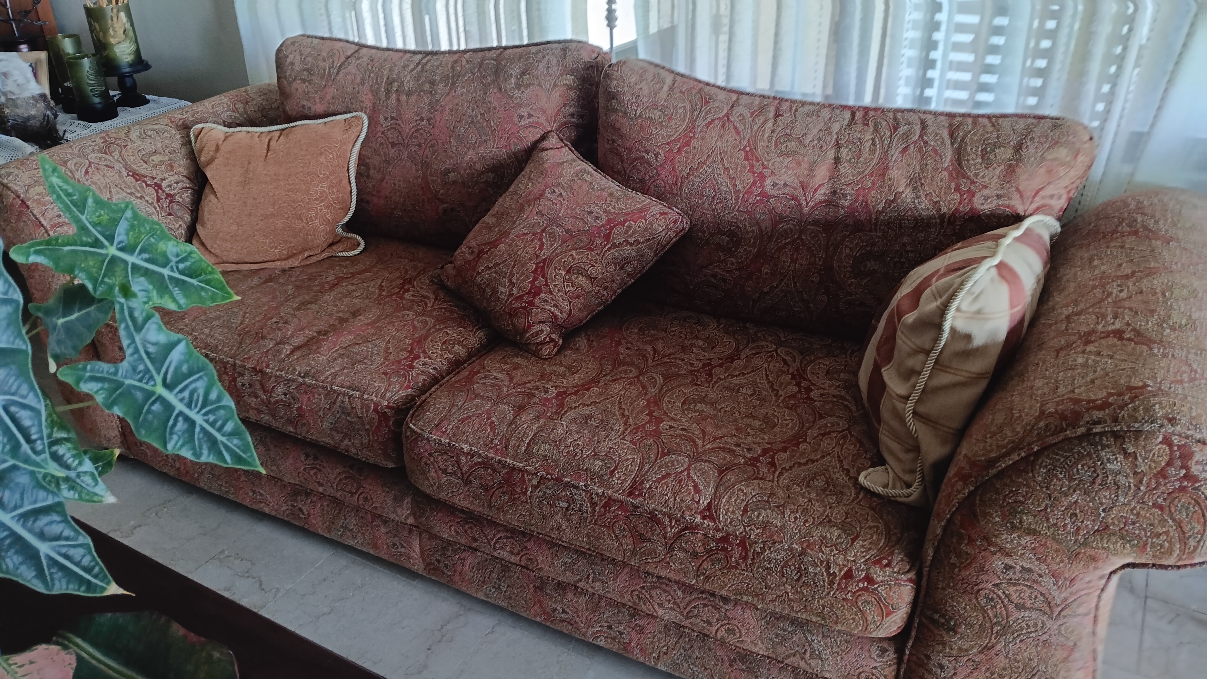 muebles y colchones - Juego de Sala con sofás grandes tapizados 0