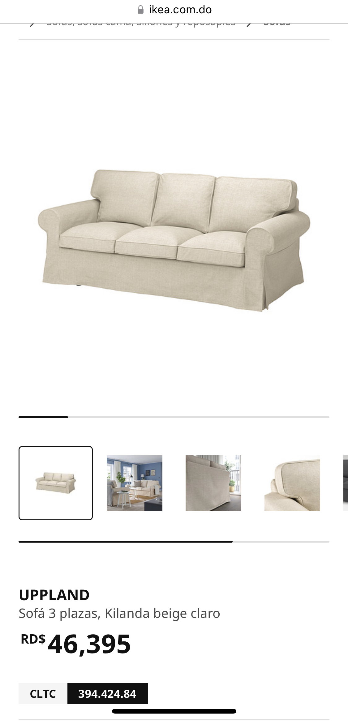 muebles y colchones - Sofa de 3 plazas a menos de la mitad del precio.  2