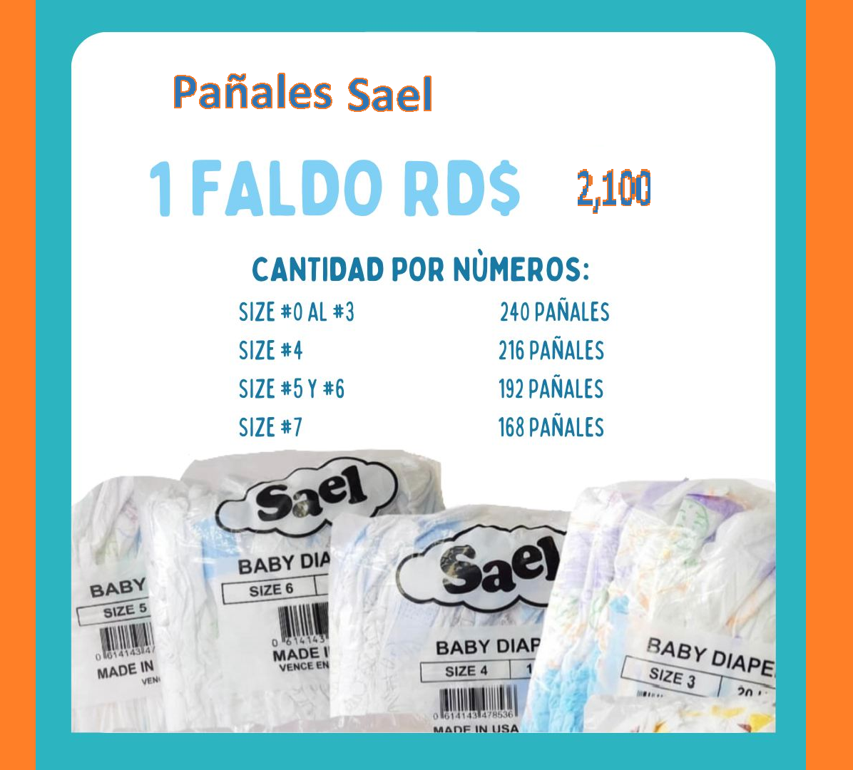 ropa y zapatos - pañales Sael  1