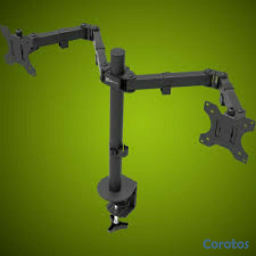 computadoras y laptops - SOPORTE PARA MONITOR LCD KLIPX DOBLE, PARA DOS MONITORES, 13-32 pulgadas  3
