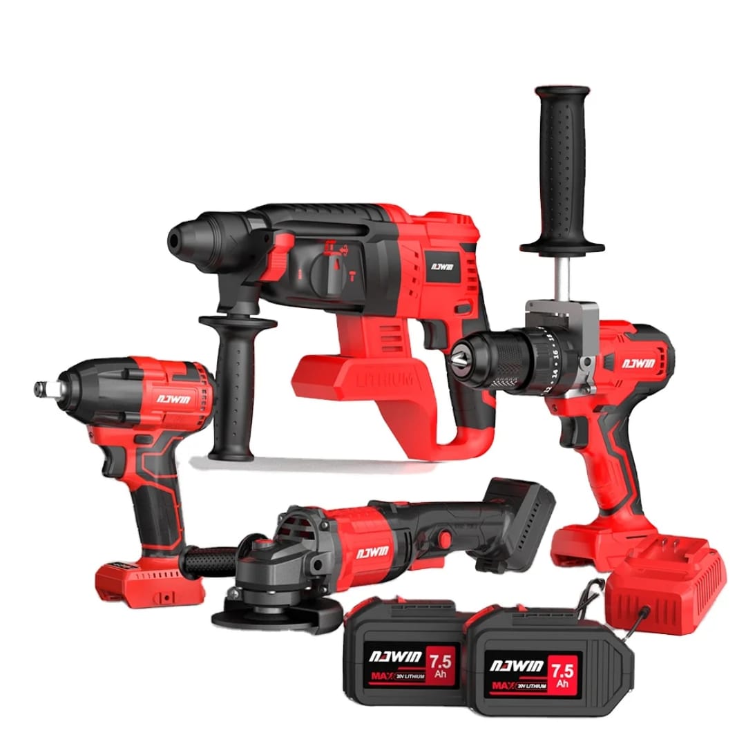 herramientas, jardines y exterior - Kit de herramientas 4en1, incluye 2 baterías de 68 0