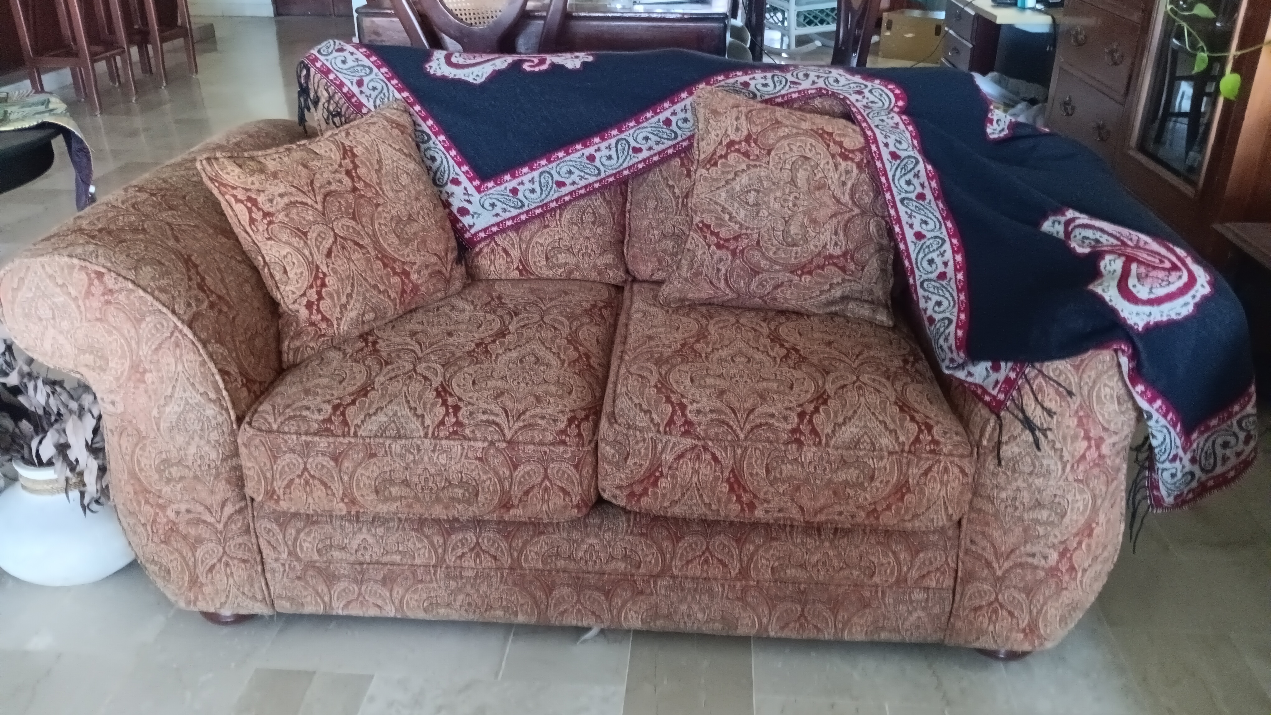 muebles y colchones - Juego de Sala con sofás grandes tapizados 1