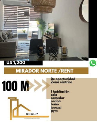 apartamentos - Apartamento amueblado  1hab 0