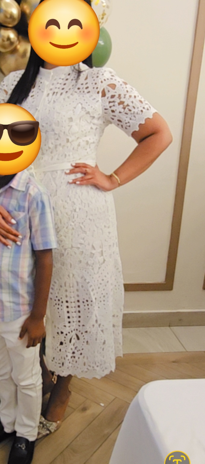 ropa para mujer - Vestido blanco largo estilo bordado 1