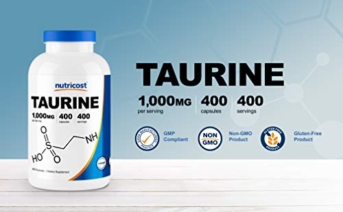 Salud y Equipamiento Médico - Nutricost Taurina 1000mg, 400 Capsulas 4