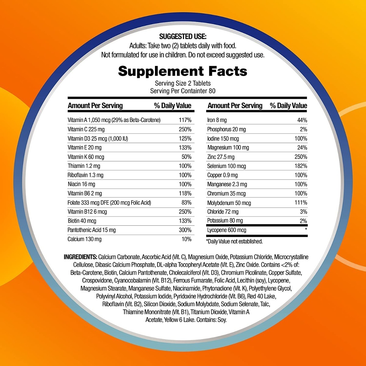 Salud y Equipamiento Médico - Multivitaminico 280 Tab Centrum 1