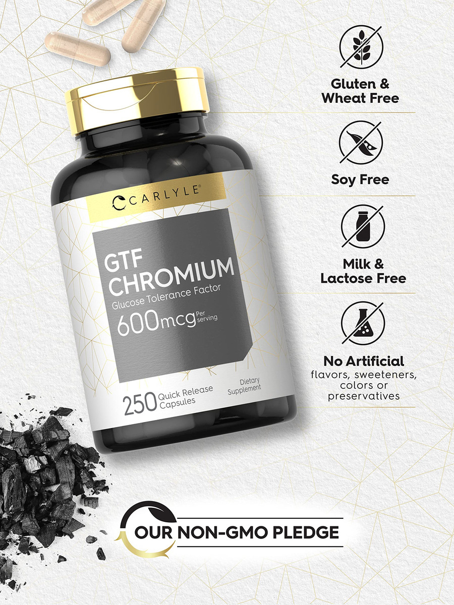 Salud y Equipamiento Médico - Gtf Cromo 600 Mcg | 250 Capsulas 4