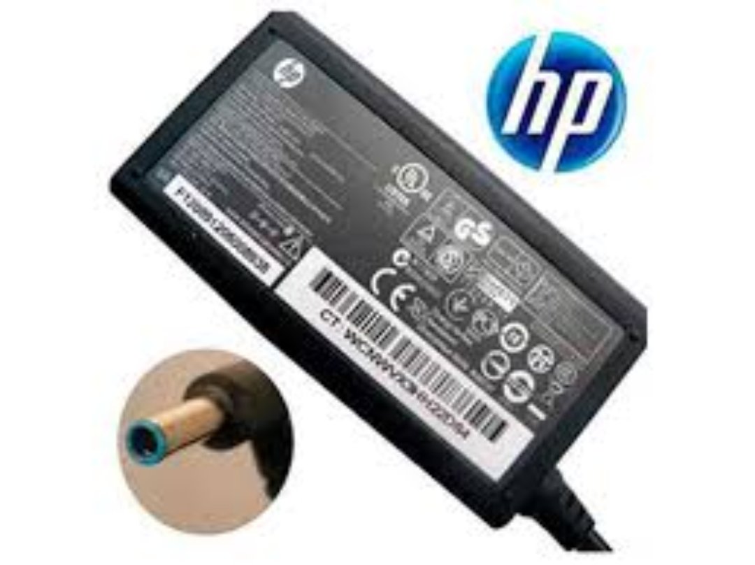computadoras y laptops - CARGADOR FUENTE PARA LAPTOP HP 65 WATTS ENTRADA 100-240V ~ 1.6A, 50 – 60HZ SALID