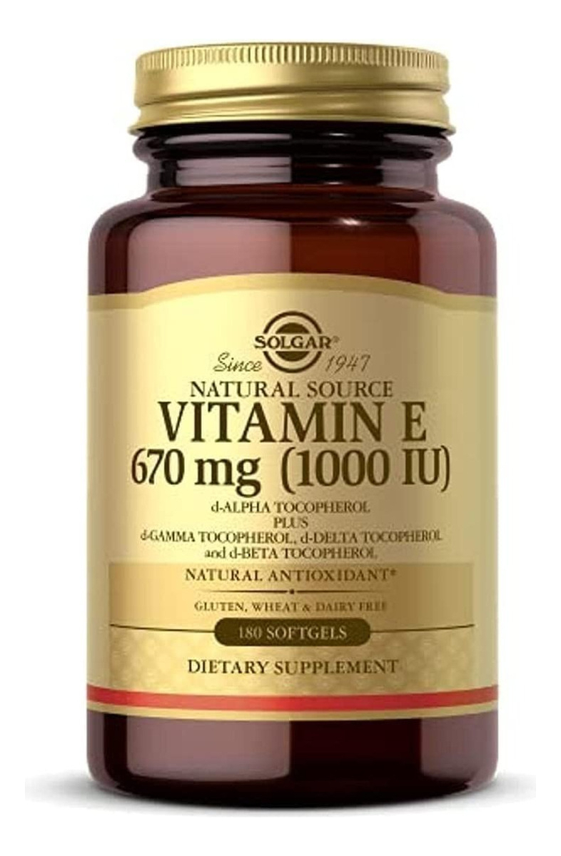 Salud y Equipamiento Médico - Vitamina E 670 Mg 180cap Solgar - - Unidad A $2066 0