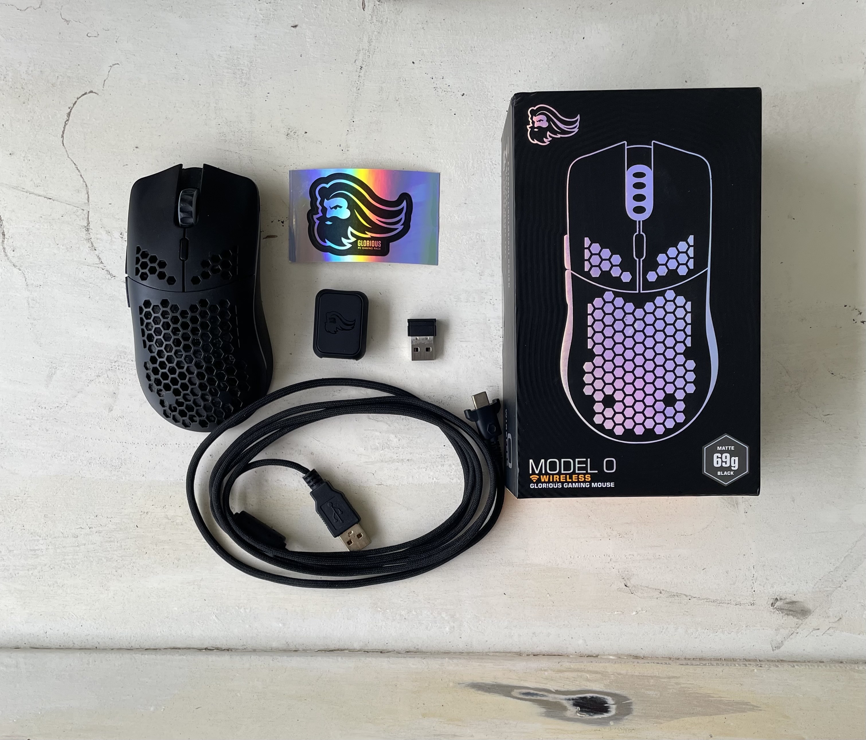 accesorios para electronica - Glorious Model O Wireless – Ultraligero RGB – Con Caja y Accesorios