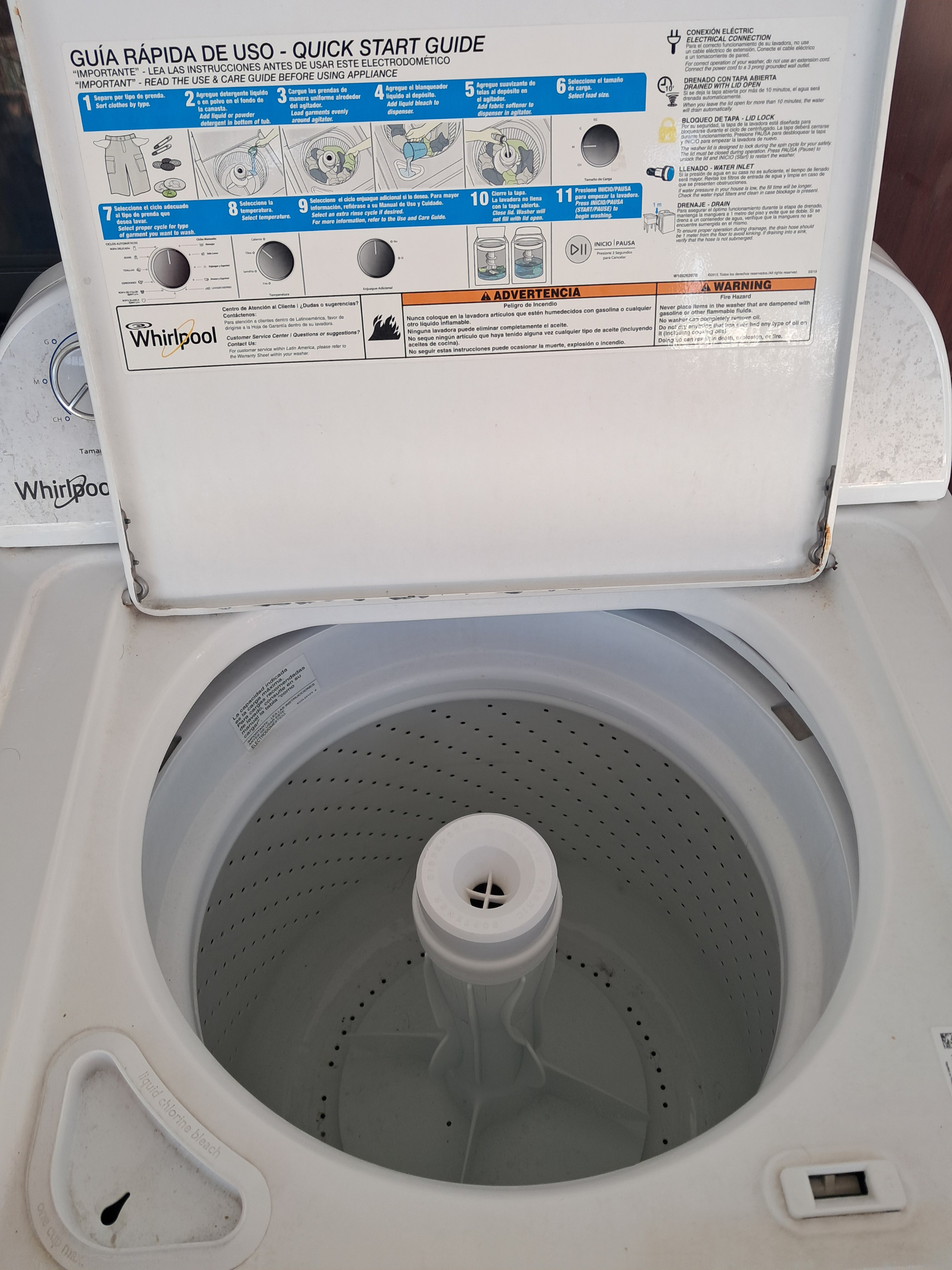 electrodomesticos - se vende lavadora whirlpool  de 15 kilos .  1