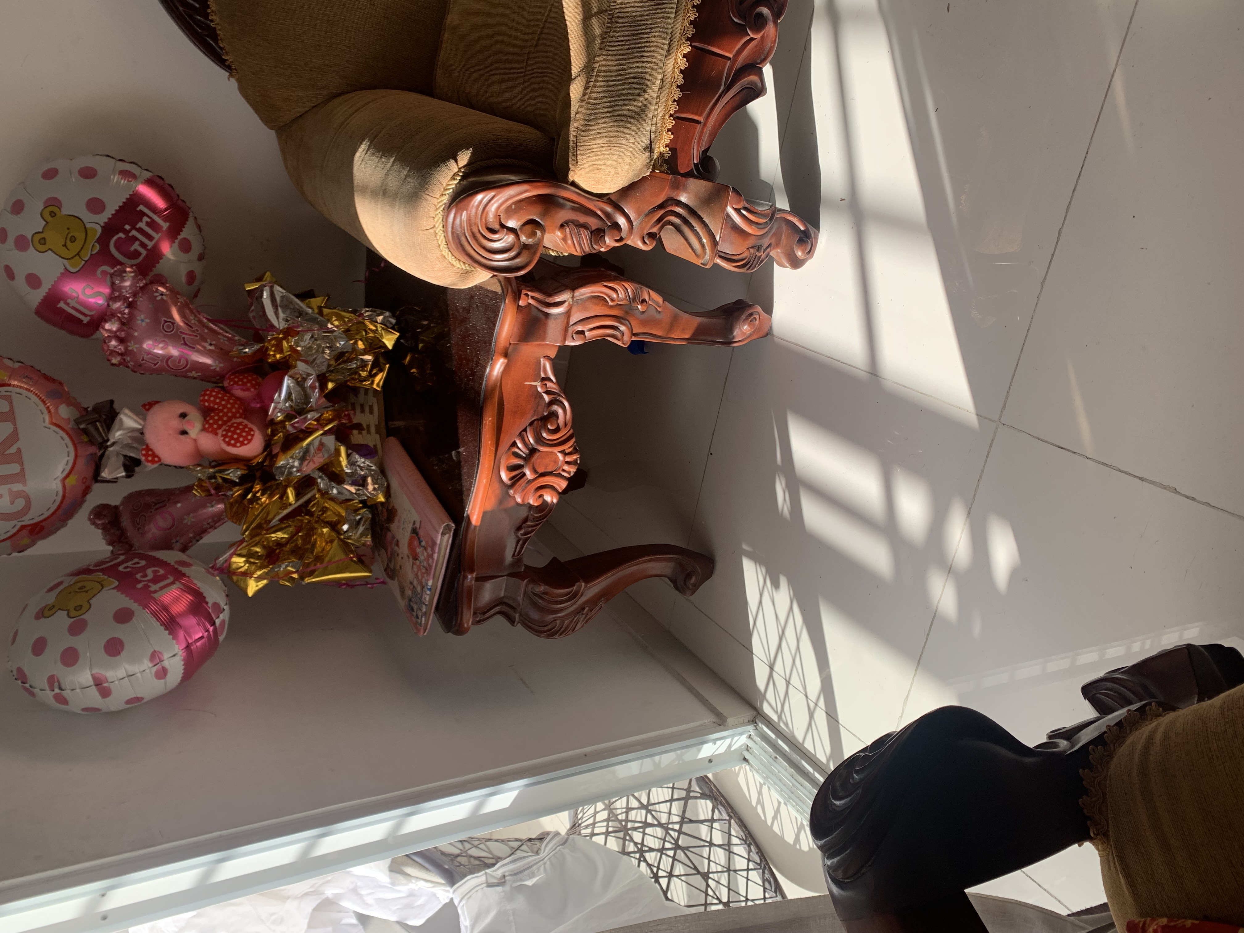 muebles y colchones - Juego de Muebles en Caoba Maciza Tallada – Eleganc 4