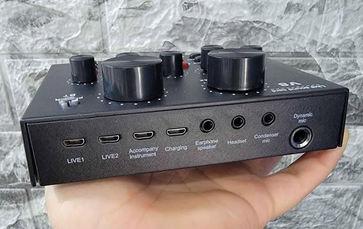 camaras y audio - Combo de micrófono y tarjeta de sonido  1