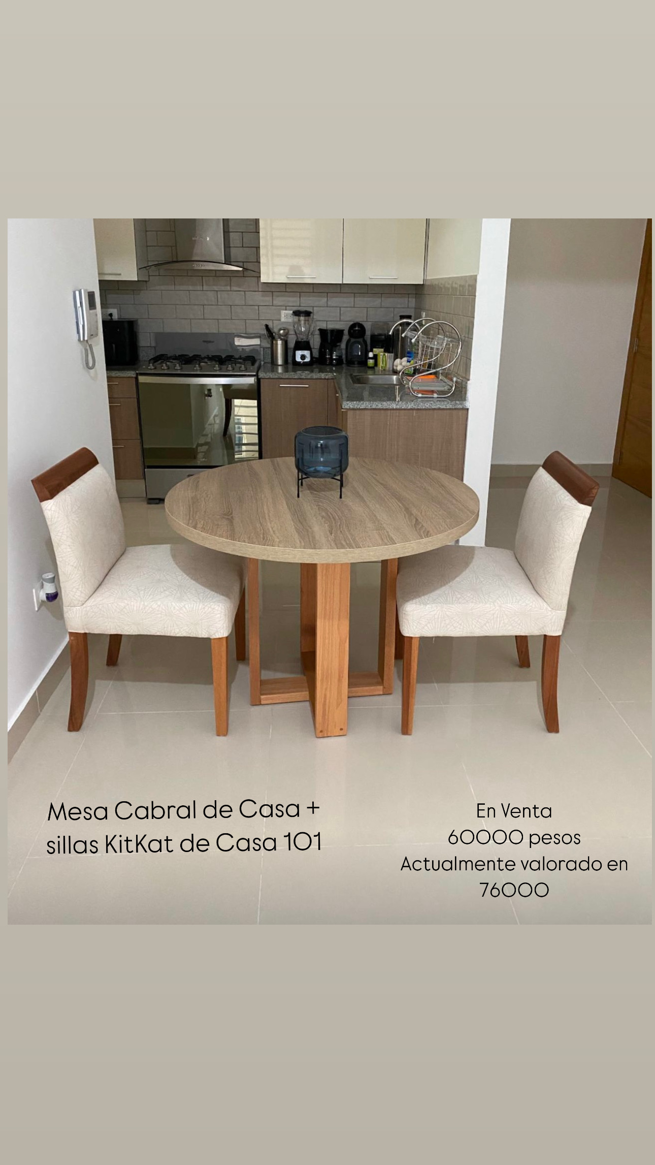 muebles y colchones - Comedor de dos sillas de Casa 101 como nuevo 