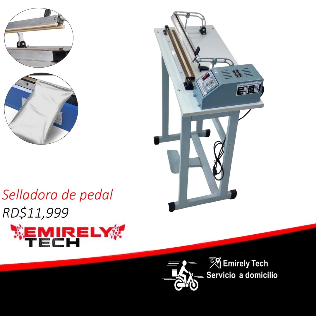 equipos profesionales - Selladora manual de bolsas Empaquetadora pedal 16 pulgadas envasadora de fundas 0