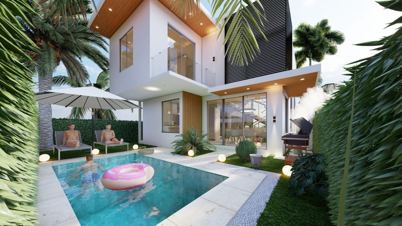 casas vacacionales y villas - RESIDENCIAL PALMERAS RESIPAL - BAVARO, PUNTA CANA. 9