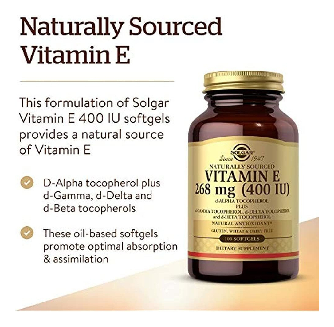 Salud y Equipamiento Médico - Vitamina E 400 Iu D-alfa-tocoferol Y Tocoferol Mixto 100 Cap 2