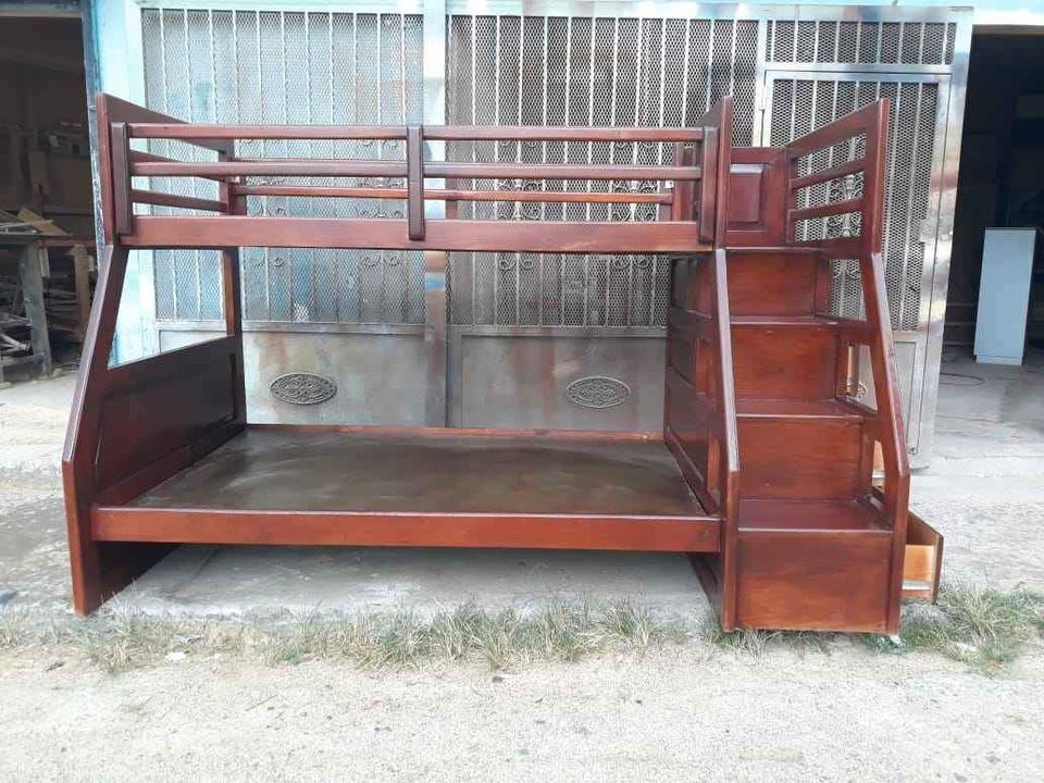 muebles y colchones - Camarote en madera con gavetas  2