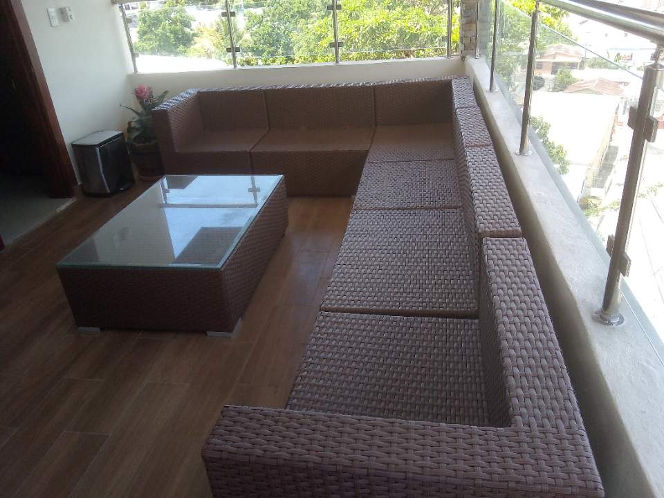 muebles y colchones - modular en mimbre sintetico 0