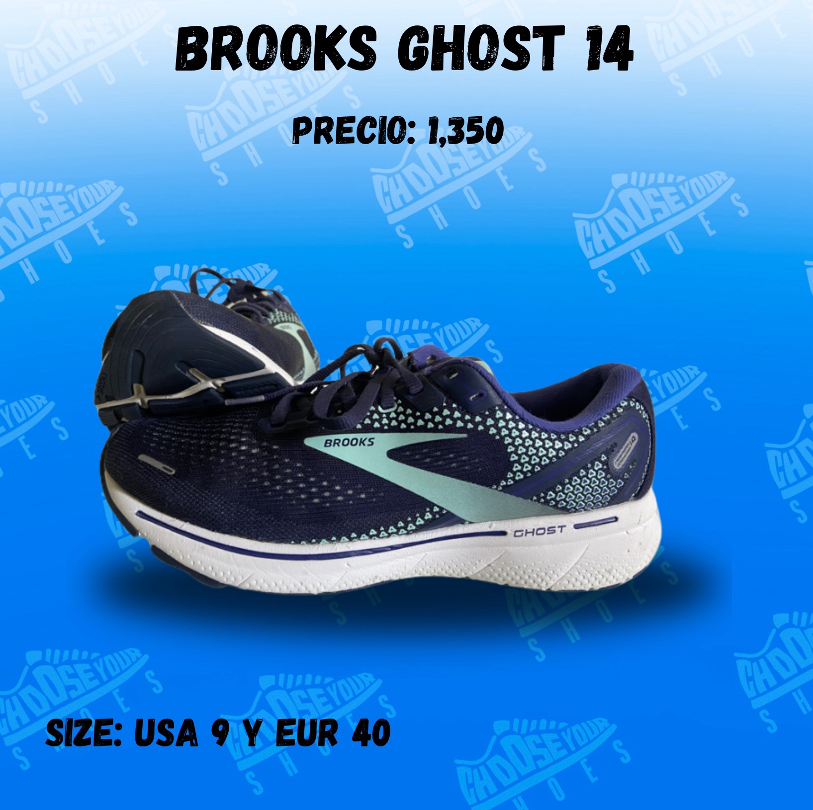 zapatos unisex - Brooks Ghost 14 morados con azul   0
