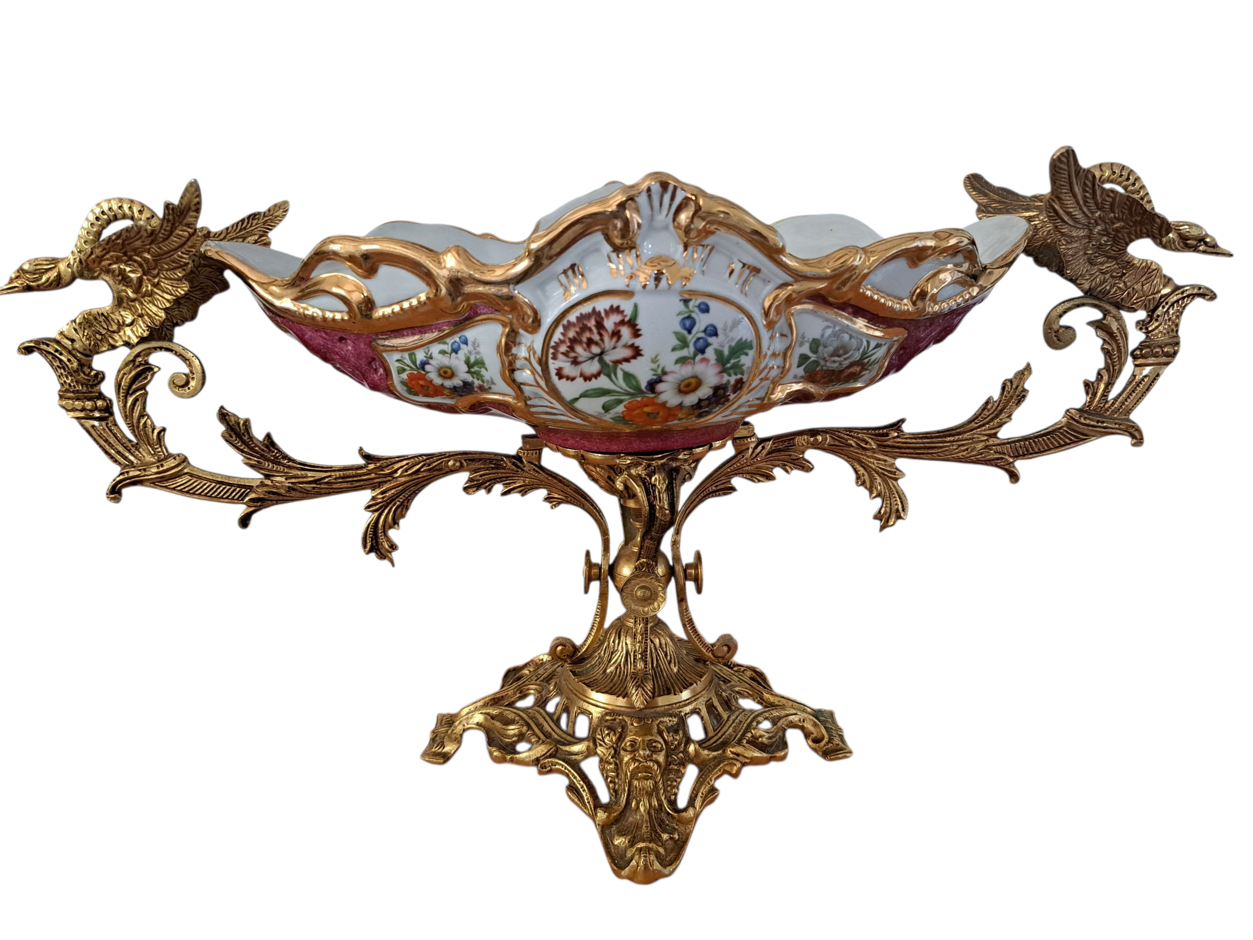 arte y antigüedades - APLIQUES DE PARED BRONCE Y PORCELANA  2