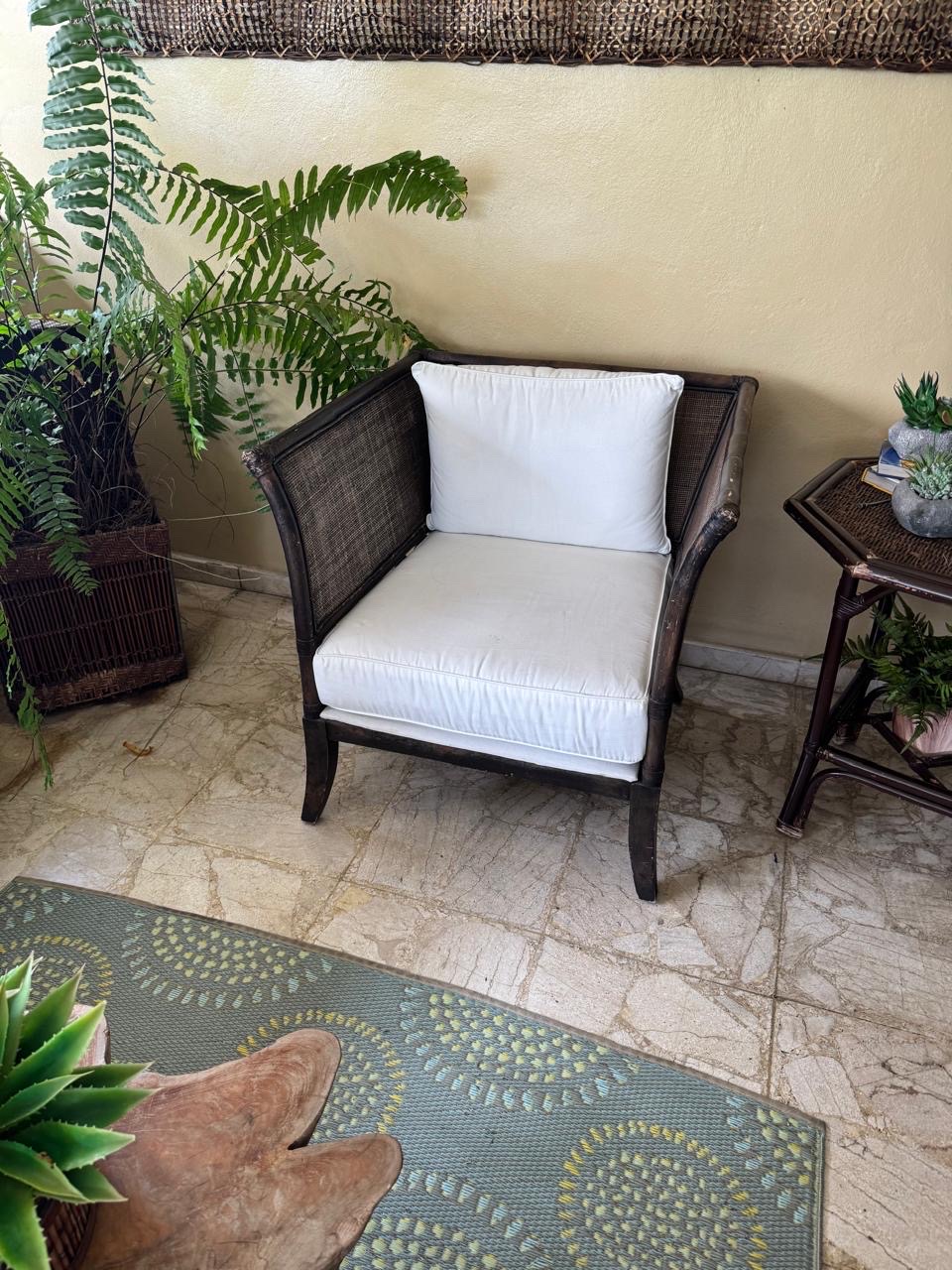 muebles y colchones - Butacas en Mimbre 