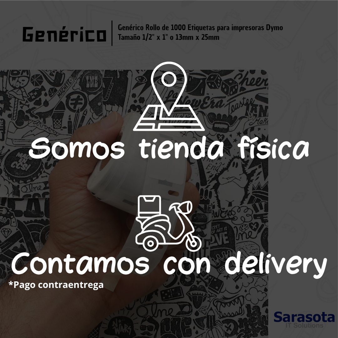 impresoras y scanners - Rollo Genérico de 1000 Etiquetas para impresoras D 3