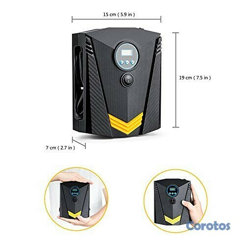 decoración y accesorios - Bomba de aire digital 12V para vehículo con conector para el cigarrillero 2