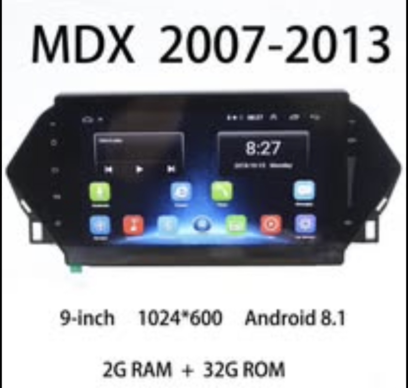 accesorios para vehiculos - Radio Android compatible Acura MDX 2007-2013