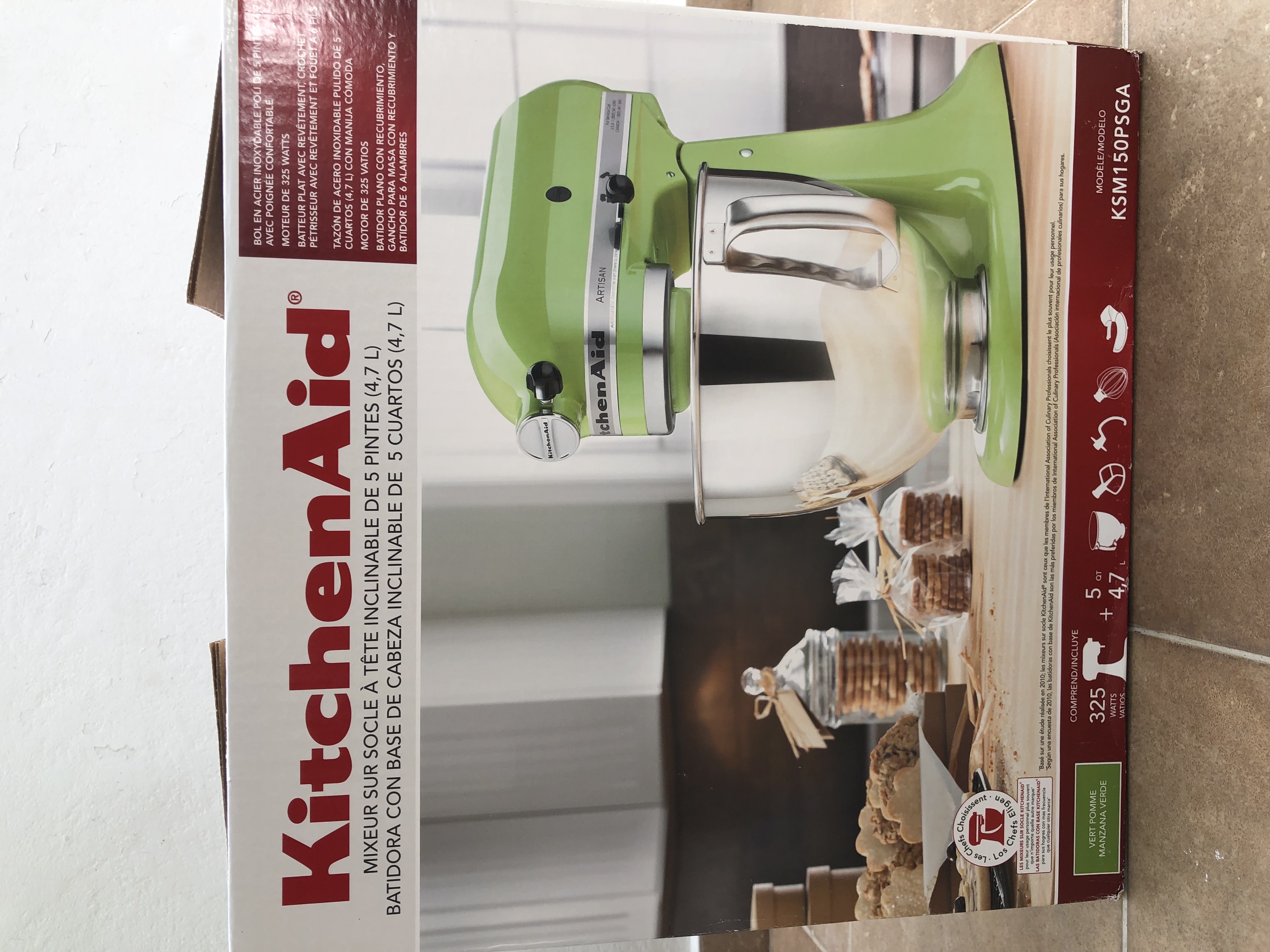 cocina - Batidora mezcladora KitchenAid KSM150PSGA 2