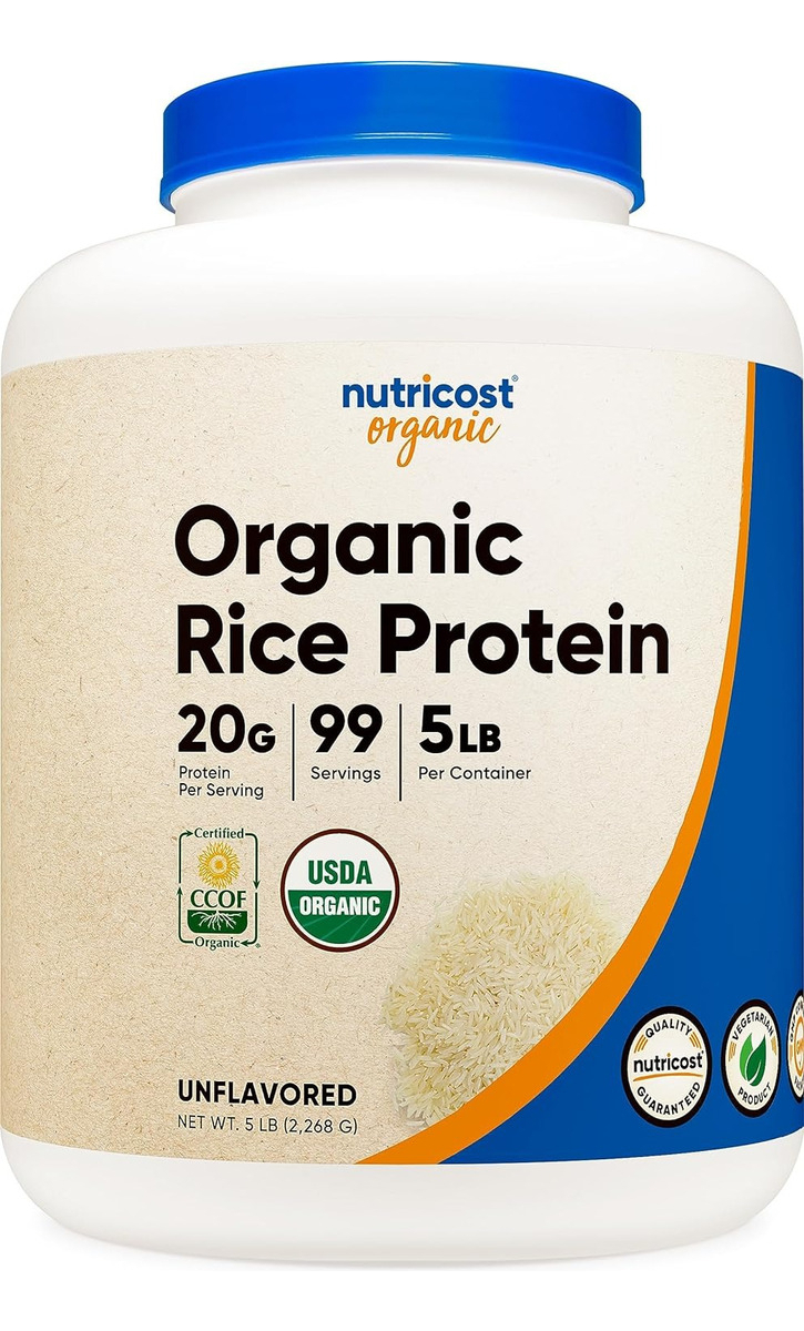 Salud y Equipamiento Médico - Polvo De Proteina De Arroz Organico- Nutricost 0