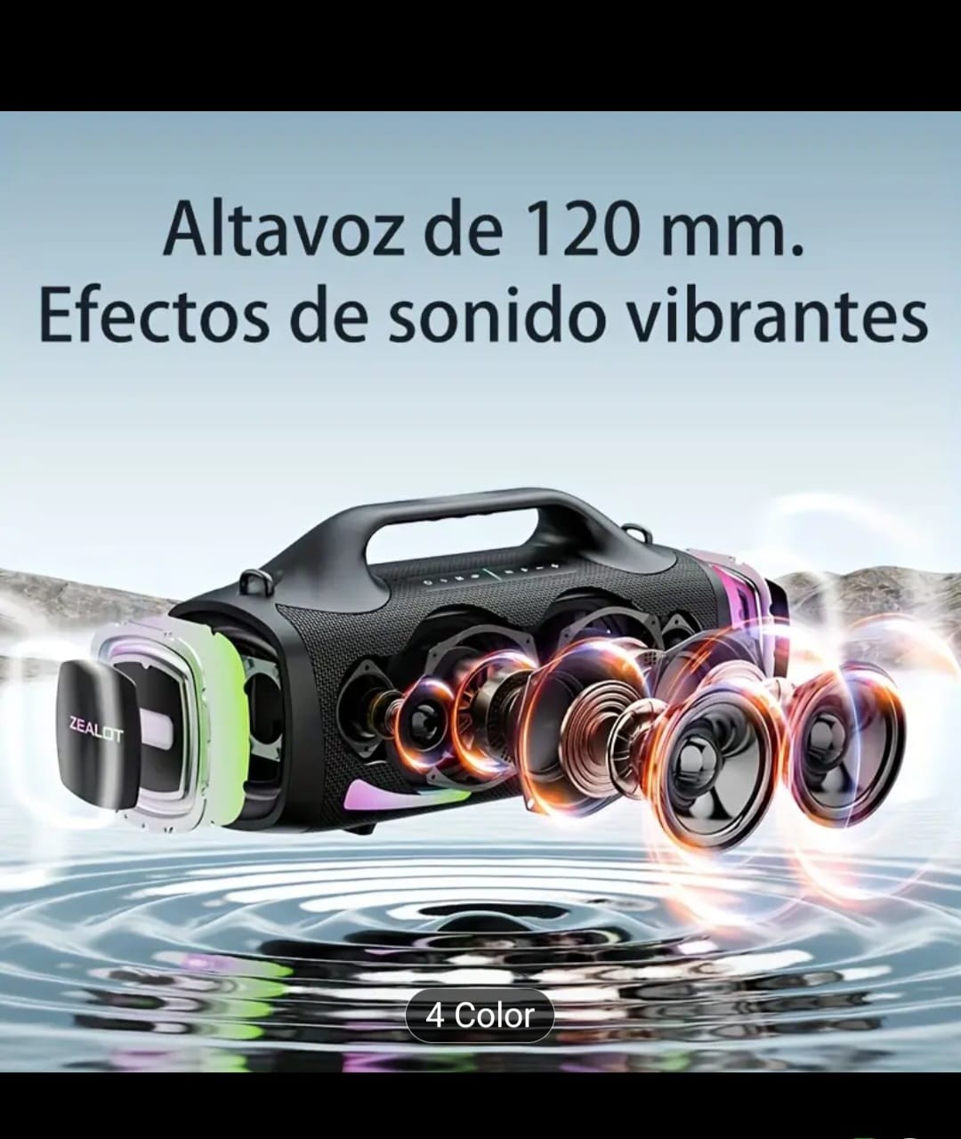 camaras y audio - bocina zealot s79 100wtts 5
