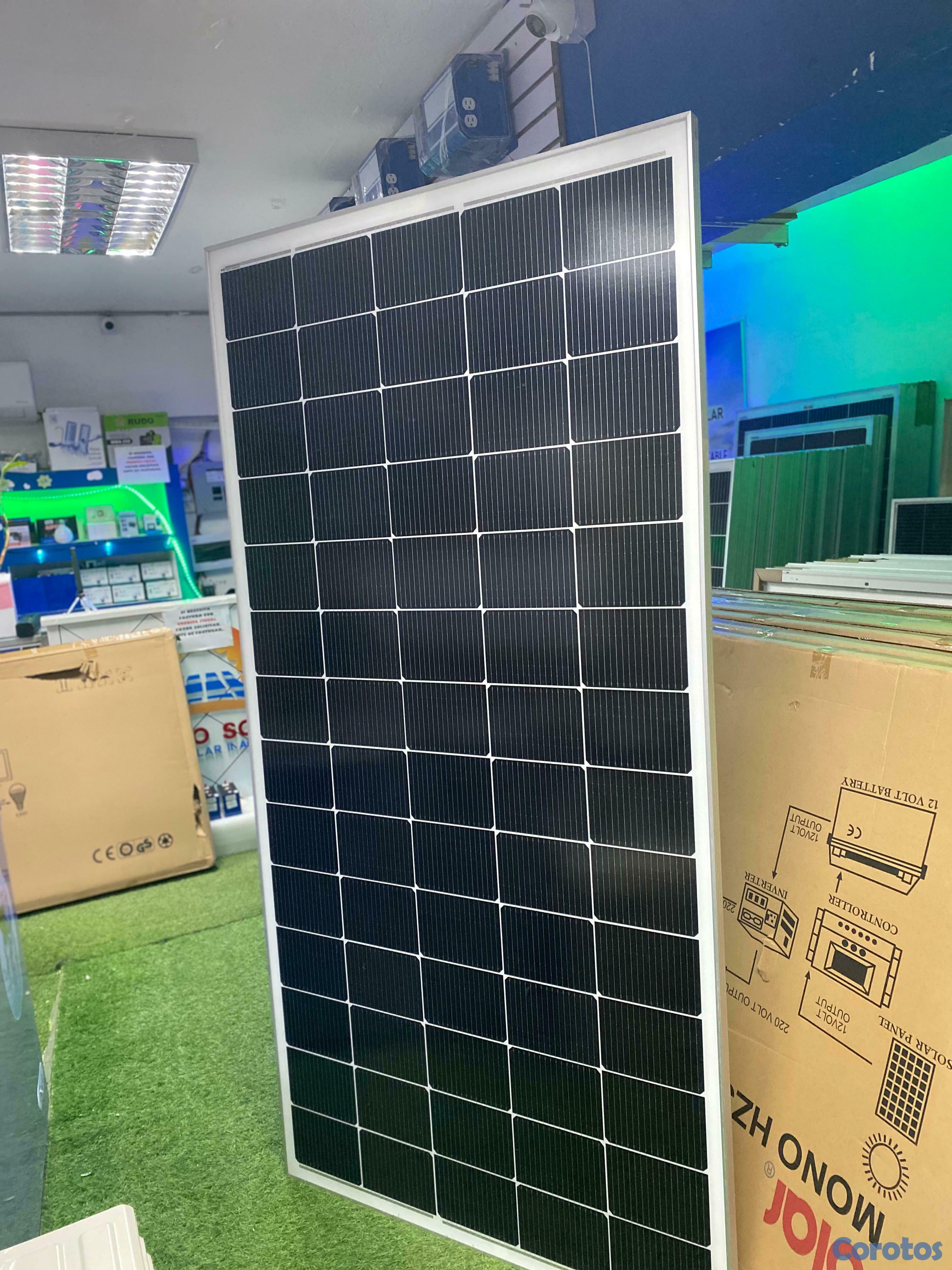 plantas e inversores - paneles solares mono- cristalino 400 Watts  1