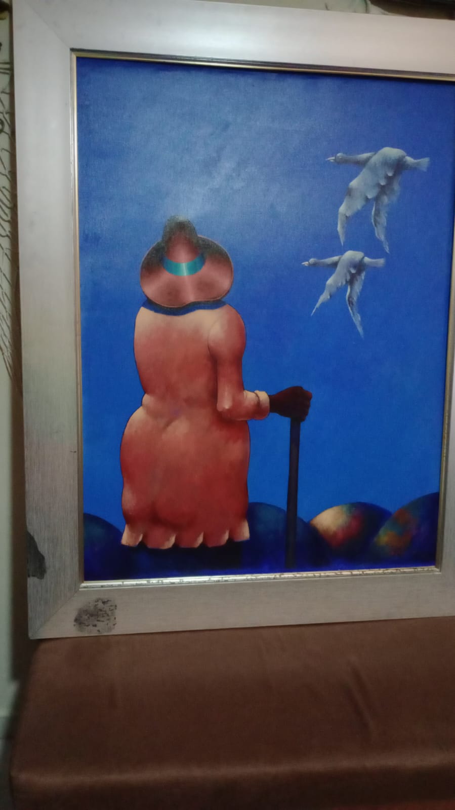 arte y antigüedades - Cuadro Original Dionisio Blanco, Vertical, Serie  1