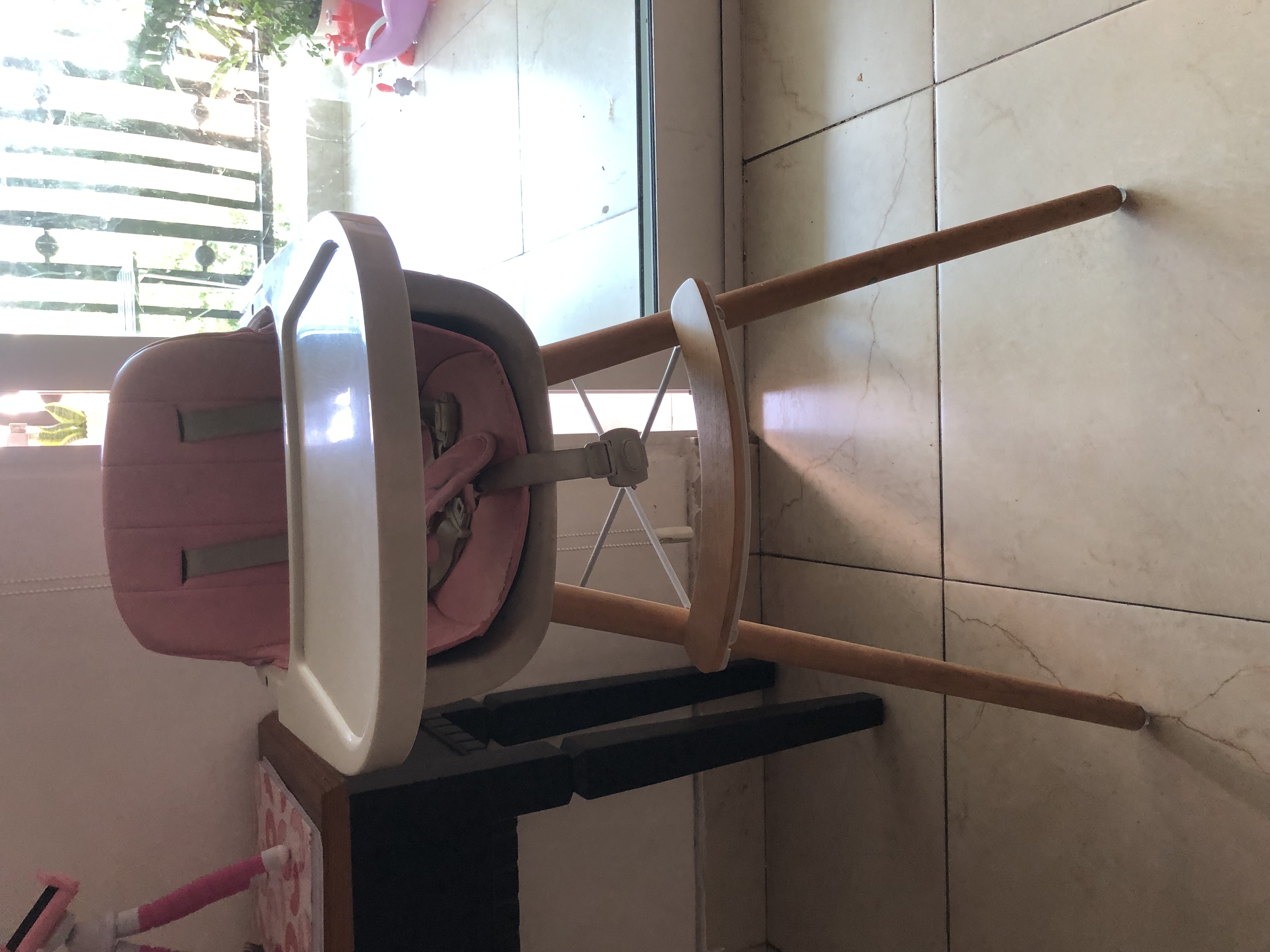 coches y sillas - Hermosa Silla de Comer Rosada