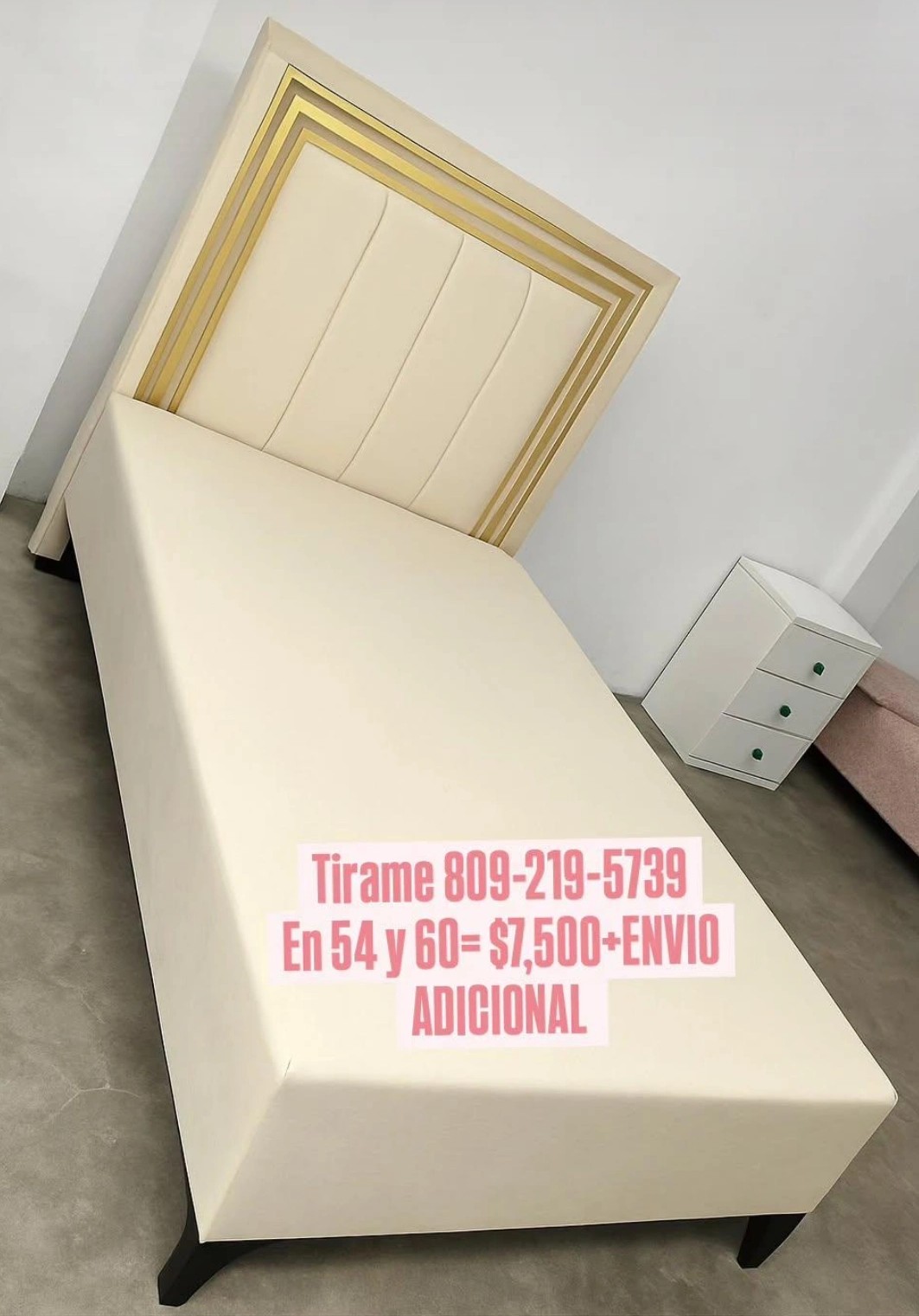 muebles y colchones - Gran Liquidación  de bases de camas tapizadas  en excelentes costos 7