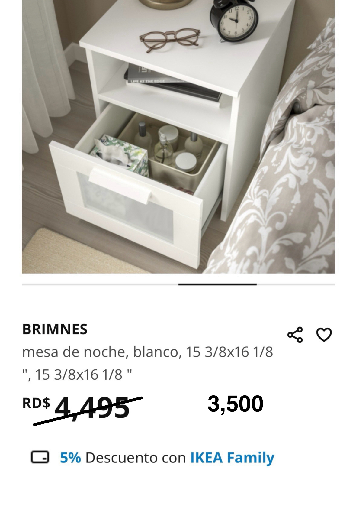 muebles y colchones - Mesa de noche  0