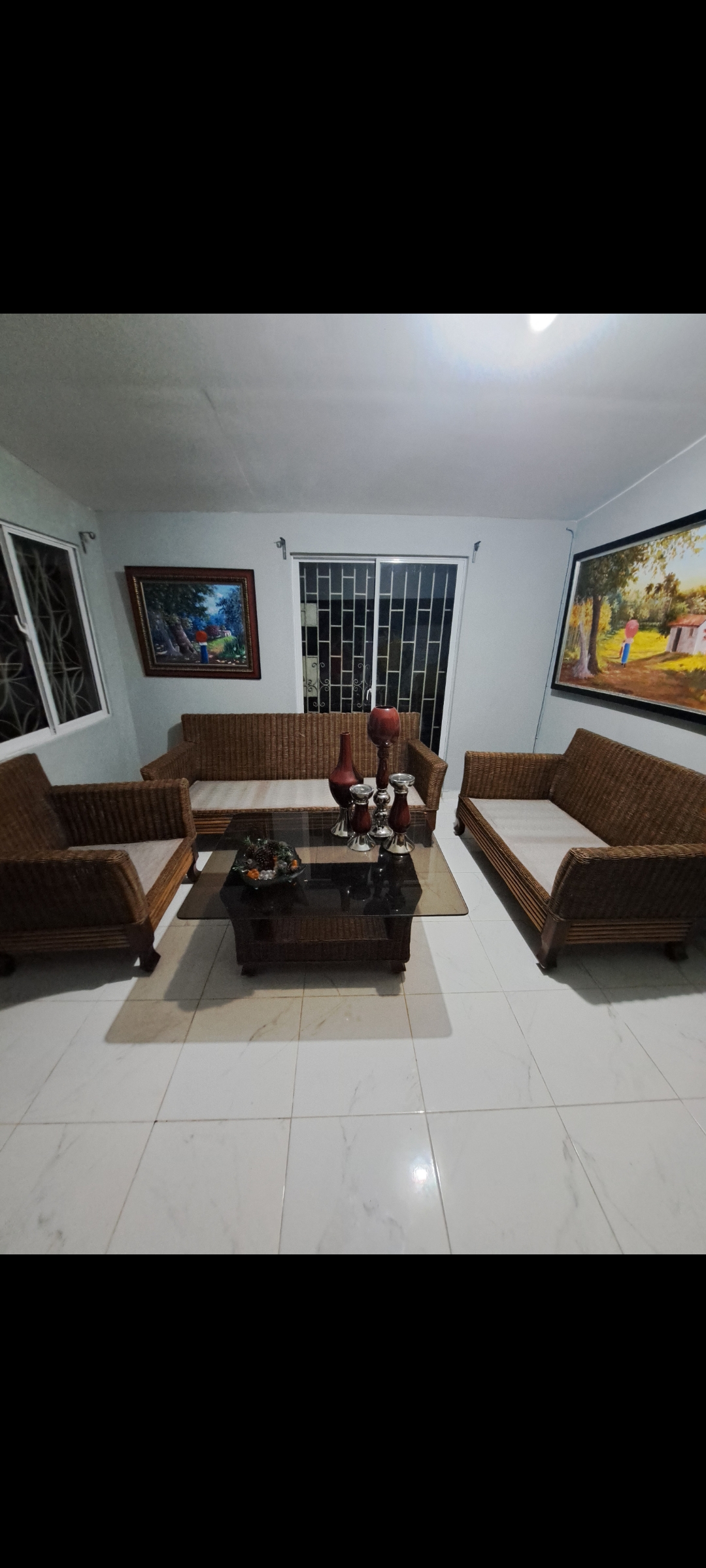 muebles y colchones - juegos de muebles colonial, juego de muebles de mimbre natural 2