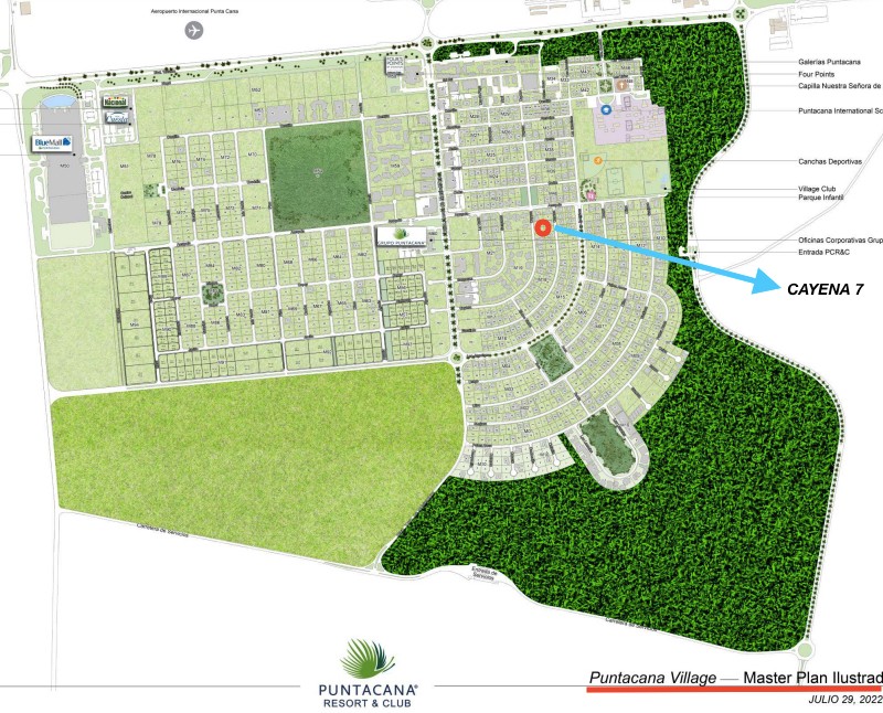 casas vacacionales y villas - VILLA CAYENA PUNTA CANA VILLAGE 6 HABITACIONES 7