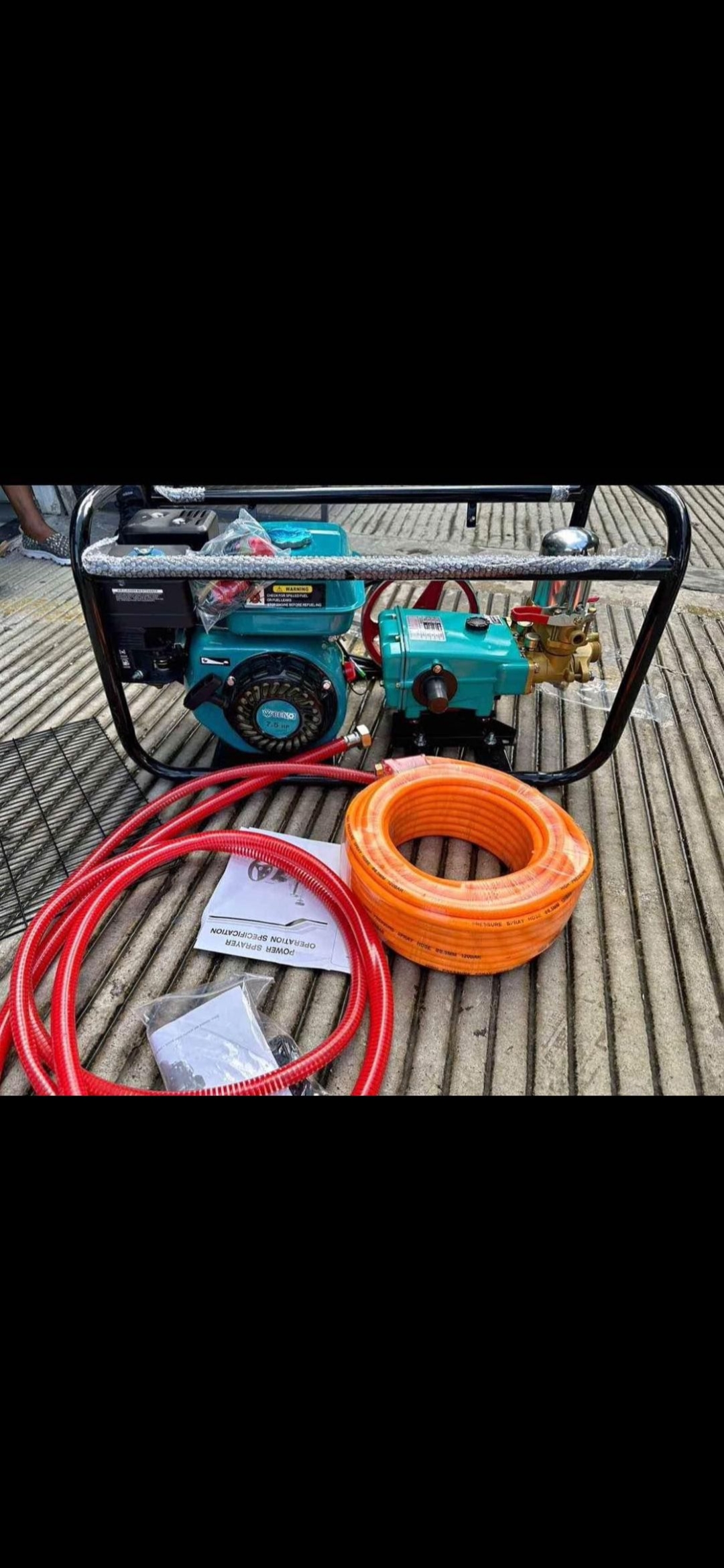 construccion e industrial - Bomba estacionaria de 7.5hp para fumigar 4 tiempo  0
