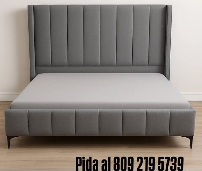muebles y colchones - Gran Liquidación  de bases de camas tapizadas  en excelentes costos 4