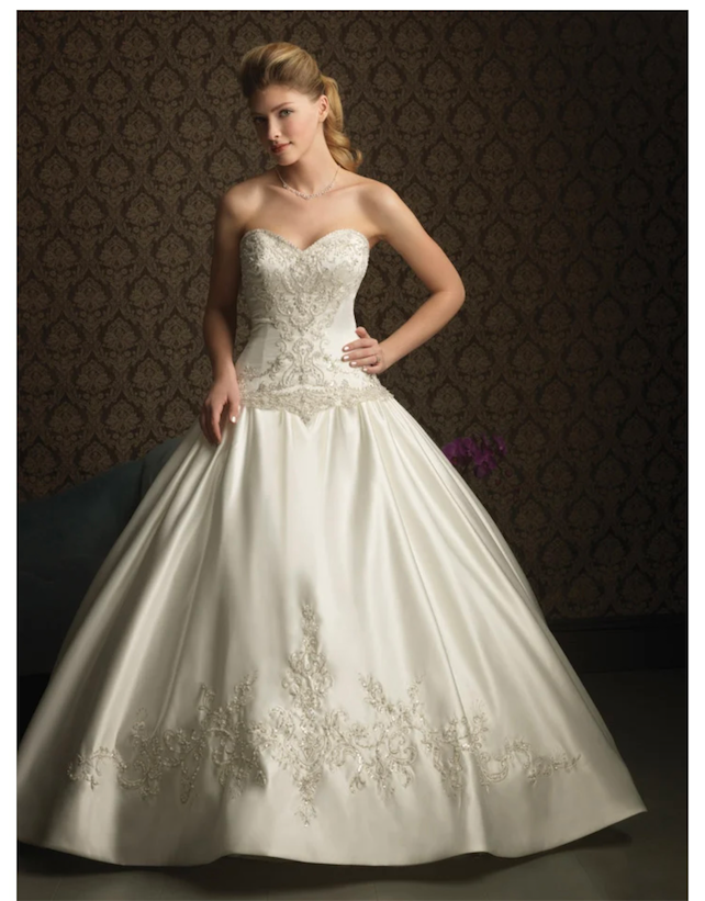 ropa para mujer - Vestido de novia corte princesa
 1