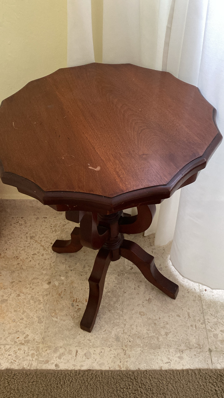 muebles y colchones - mesita en pino tratado  2